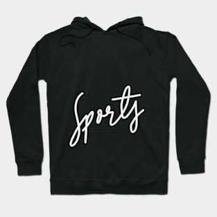 Sports calligraphy text Hoodie